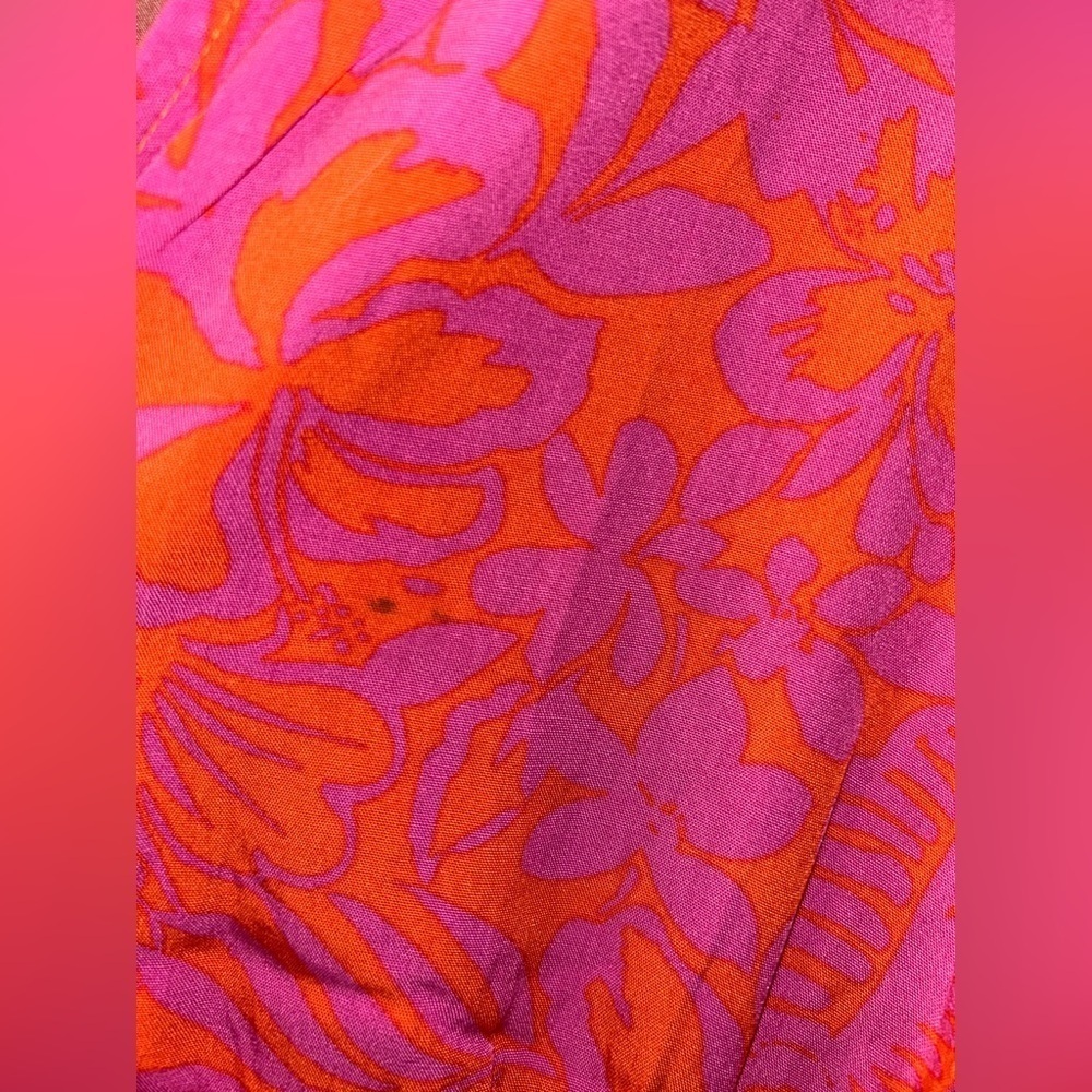 L Space Kristy Long Sleeve Faux-Wrap Cover-Up Dress Path to Paradise - Picture 8 of 11
